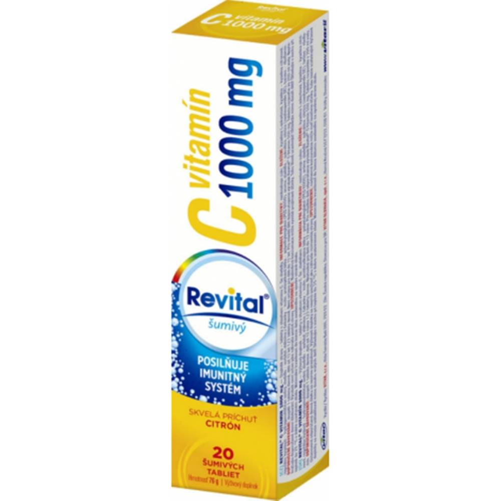 Vitar Revital vitamín C 1000 mg 20 šumivých tabliet citrón