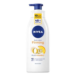 NIVEA Spevňujúce telové mlieko firming Q10 + vitamín C na suchú pokožku 400 ml