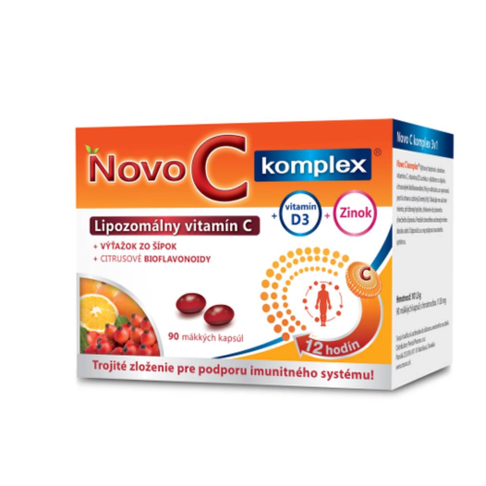 Novo C NOVO C Komplex lipozomálny vitamín C + vitamín D3 + zinok 90 kapsúl