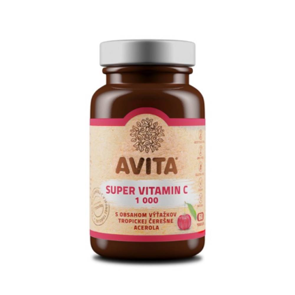 Avita AVITA Super vitamín C 1000 mg s výťažkom aceroly 60 kapsúl