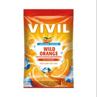 VIVIL Cukríky bitter orange s vitamínom C, bez cukru 80 g