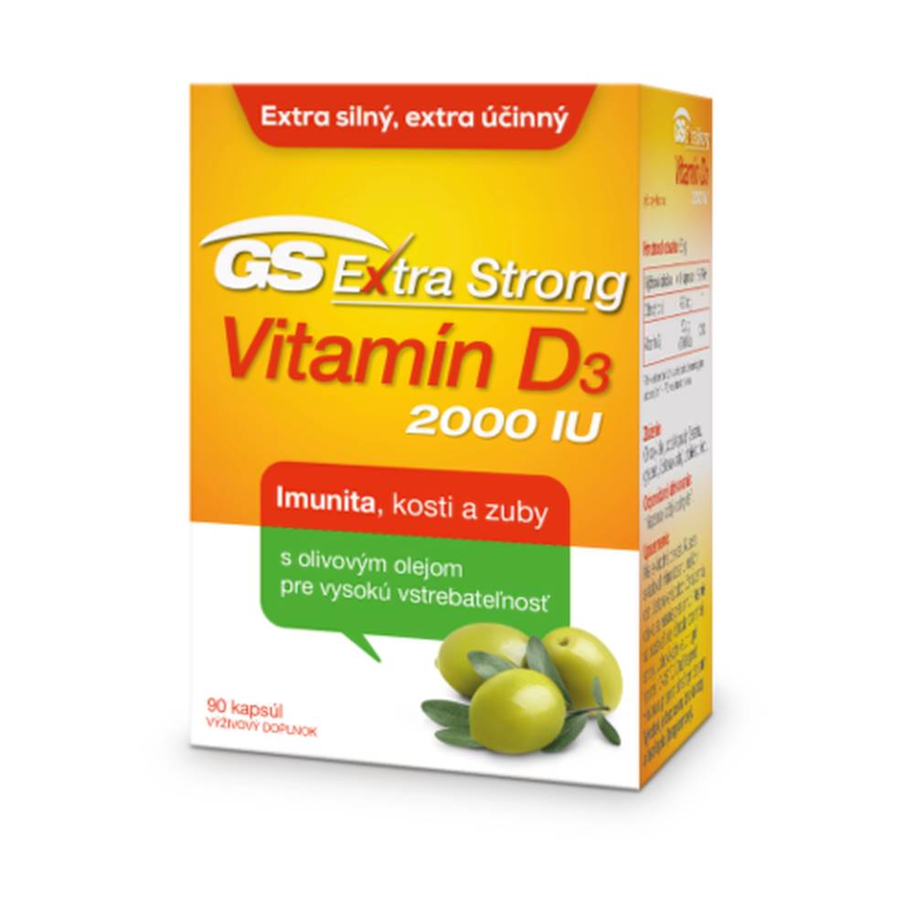 Green swan GS Extra strong vitamín D3 2000 IU 90 tabliet
