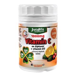 JUTAVIT Vitamín C 1000 mg so šípkami + vitamín D3 100 tabliet