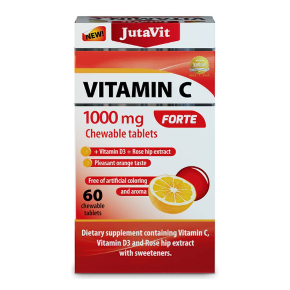 JUTAVIT JUTAVIT Vitamín C 1000 mg forte s vitamínom D3 60 tabliet