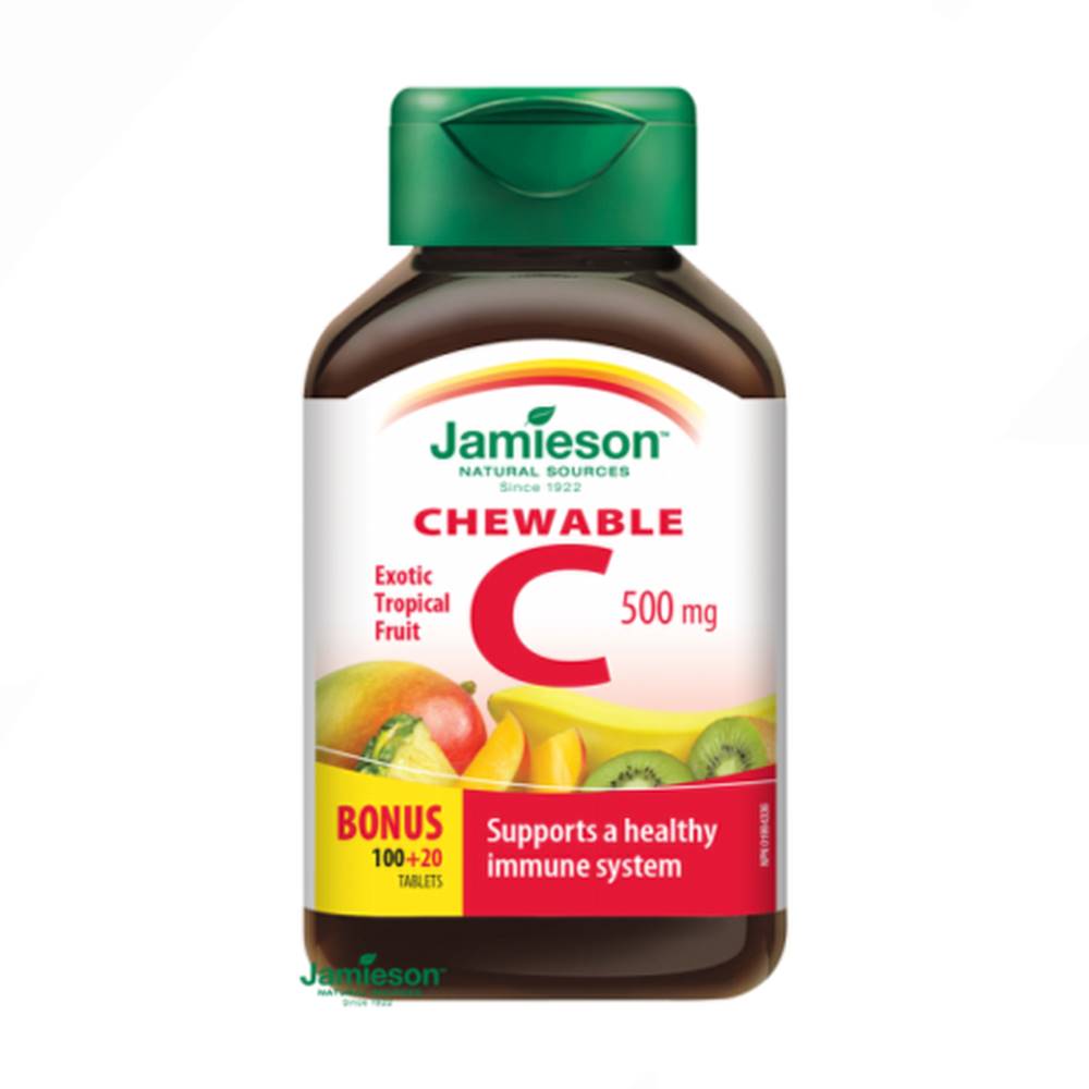 Jamieson JAMIESON Vitamín C 500 mg tropické ovocie 120 tabliet
