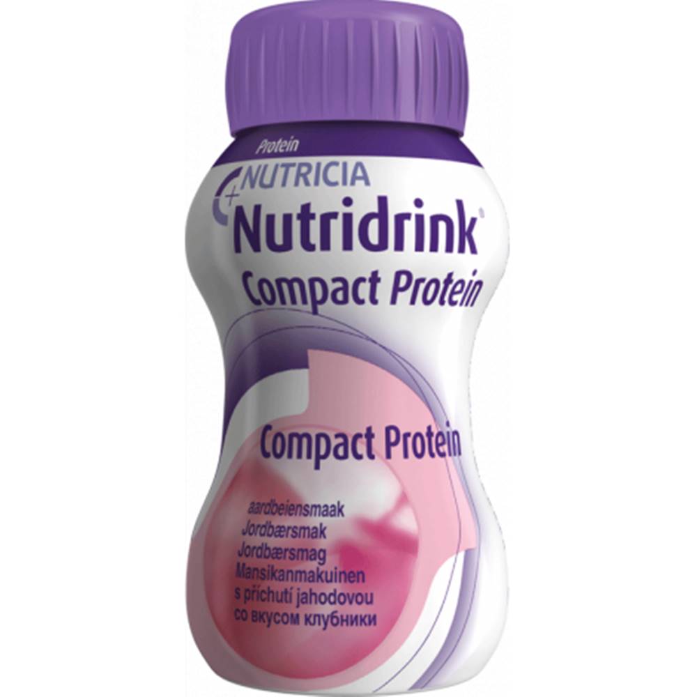 Nutricia a.s. NUTRIDRINK COMPACT PROTEIN s jahodovou príchuťou 24x125 ml