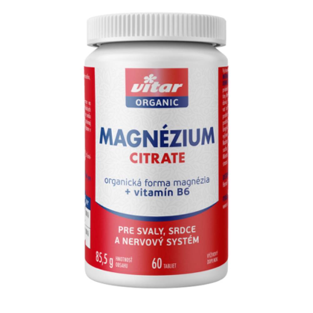 Vitar VITAR Magnezium citrate + vitamín B6 60 tabliet