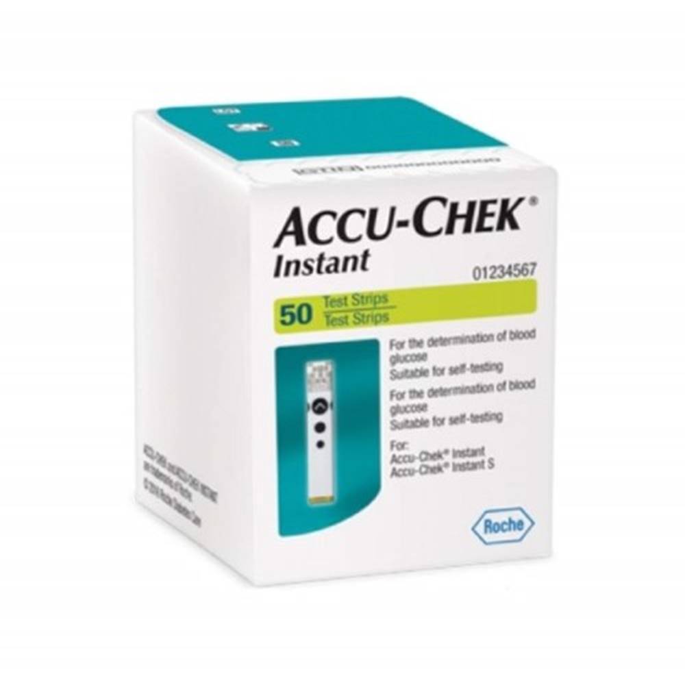 Accu-chek ACCU-CHEK Instant testovacie prúžky do glukomera 50 kusov