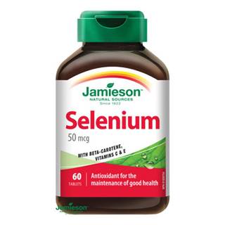 JAMIESON Selén 50 µg s betakaroténom a vitamínom C a E 60 tabliet