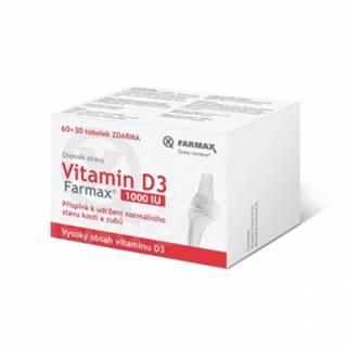 FARMAX Vitamín D3 1000 IU cps 60+30