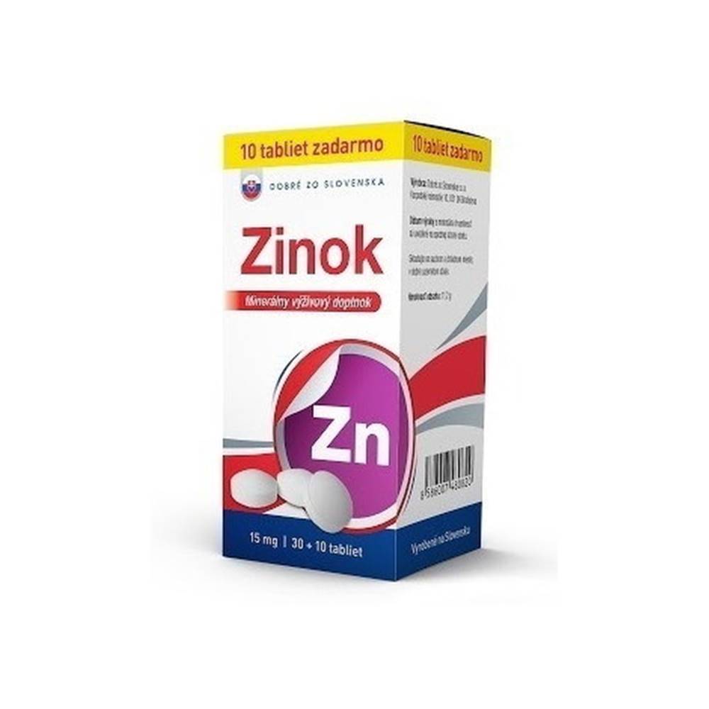 Dobré zo Slovenska Dobré zo Slovenska Zinok 15 mg tbl 30+10 zadarmo