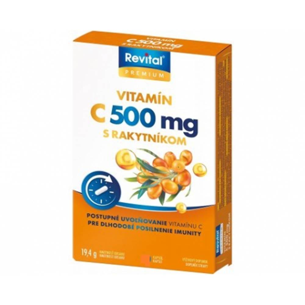 Vitar Revital PREMIUM VITAMIN C 500 mg s rakytníkom 60 cps