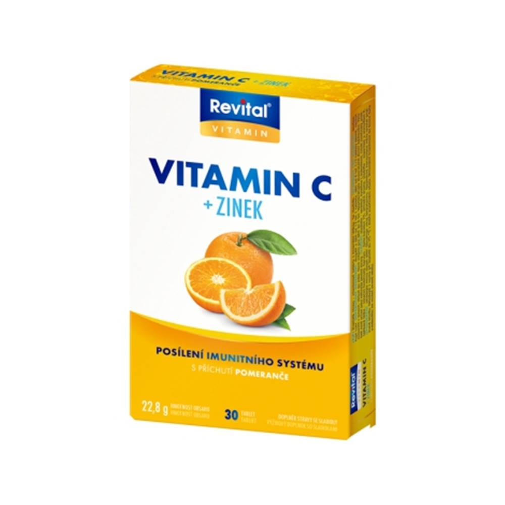 Vitar Revital Vitamín C+ zinok 30 tbl