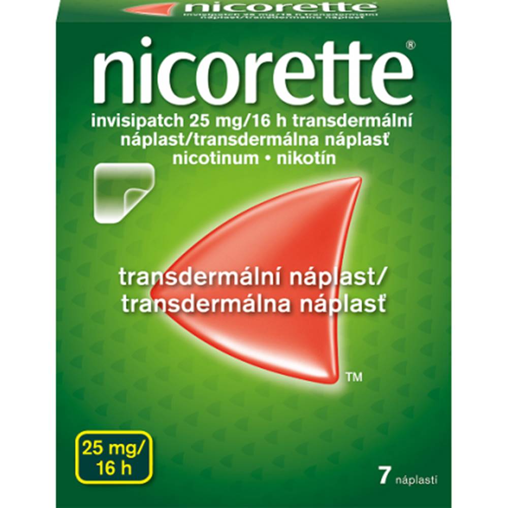 McNeil AB Nicorette invisipatch 25 mg/16h emp.tdm.7 náplastí