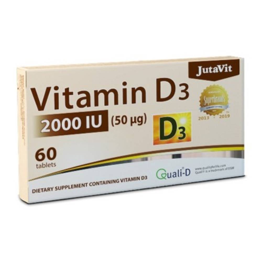 JUTAVIT JUTAVIT Vitamín D3 2000 IU 60 tabliet