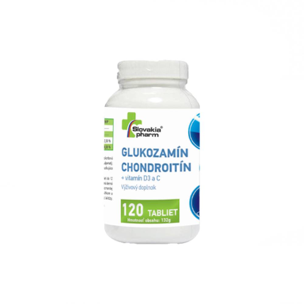 SlovakiaPharm SLOVAKIAPHARM Glukozamín chondroitín + vitamín D3, C 120 tabliet