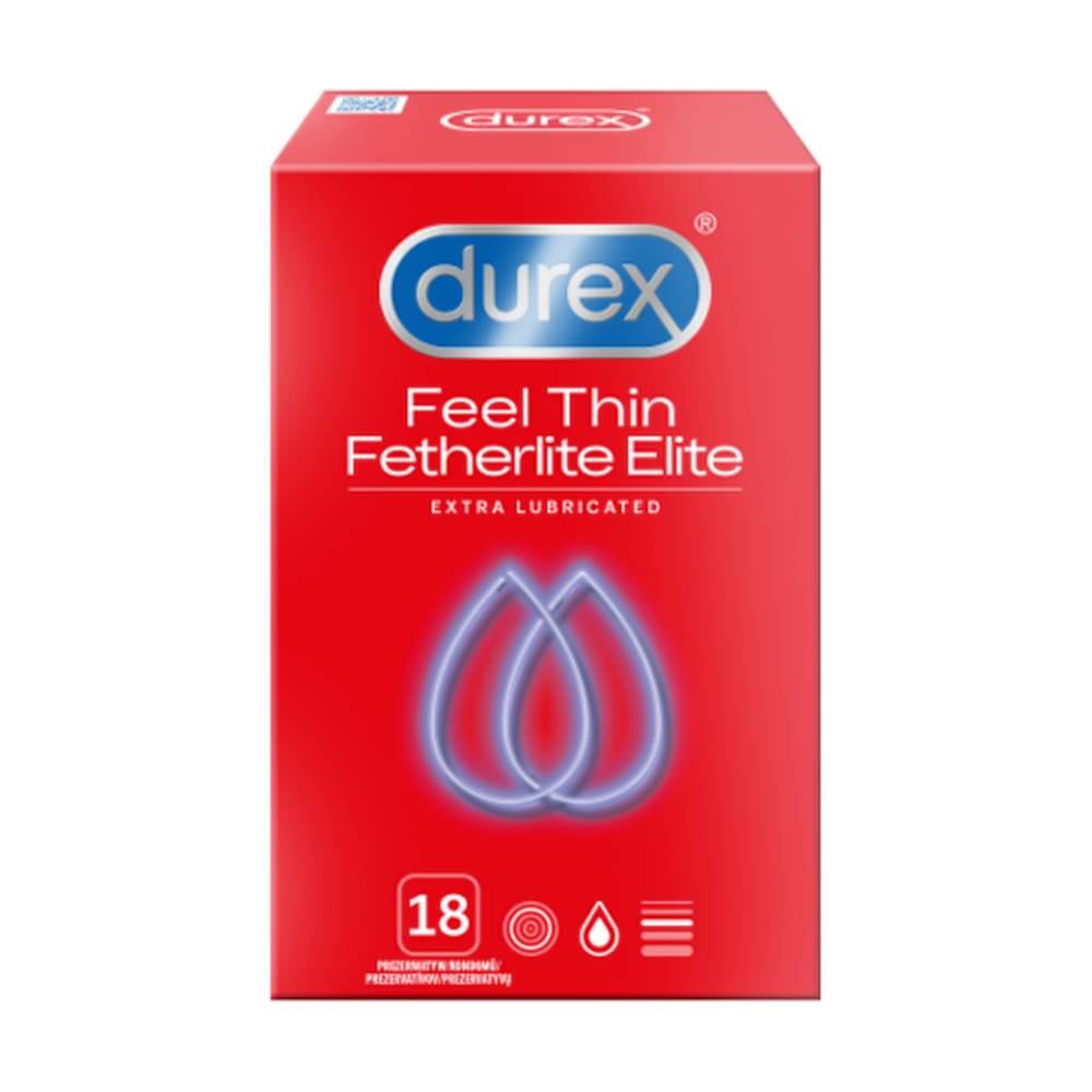 DUREX DUREX Feel thin extra lubricated kondóm 18 kusov