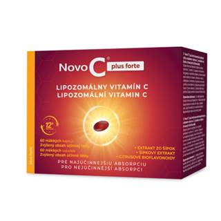 NOVO C Plus forte lipozomálny vitamín C s extraktom zo šípok a citrusovými bioflavonoidmi 60 kapsúl