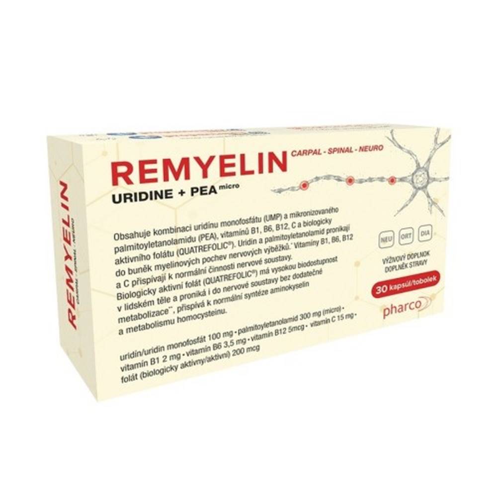 Remyelin REMYELIN Uridine + PEA micro + vitamíny B,C 30 kapsúl
