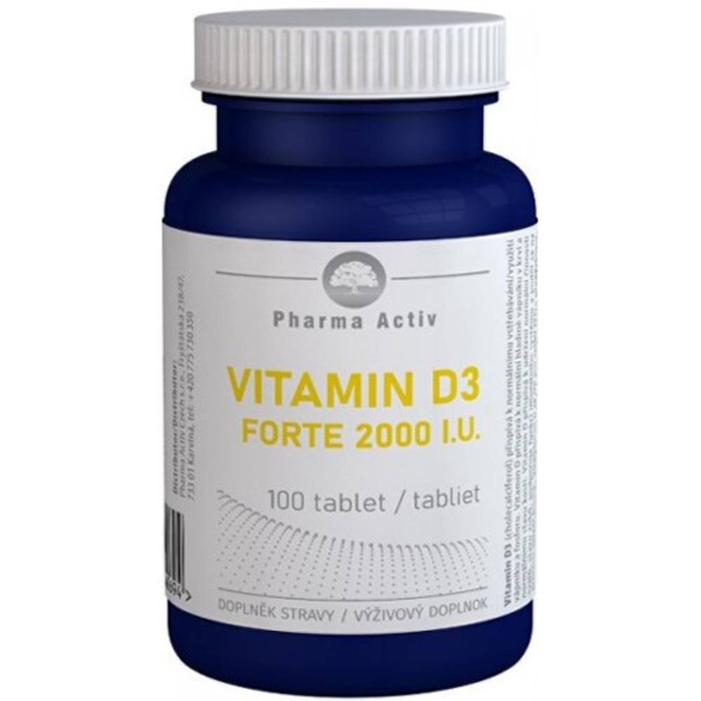 Pharma Activ PHARMA ACTIV Vitamín D3 forte 2000 I.U. 100 tabliet