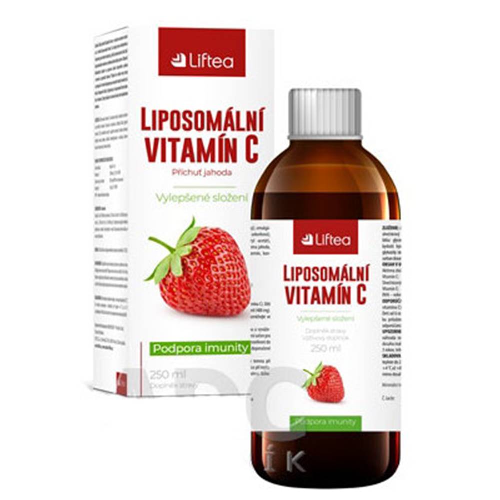 Liftea LIFTEA Lipozomálny vitamín C tekutý s jahodou príchuťou 250 ml