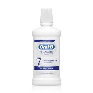 ORAL-B 3D White luxe perfection ústna voda bez alkoholu 500 ml