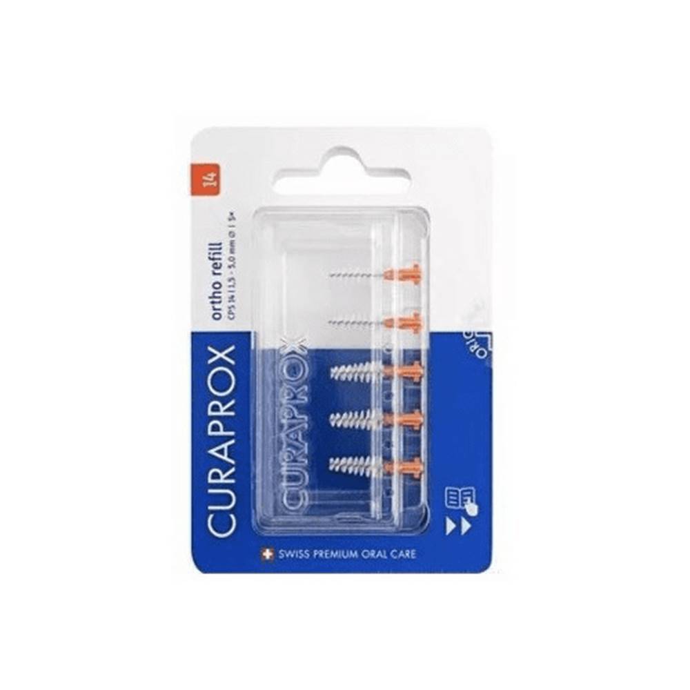 Curaprox CURAPROX CPS 14 Ortho refill oranžová medzizubné kefky bez držiaka 5 ks