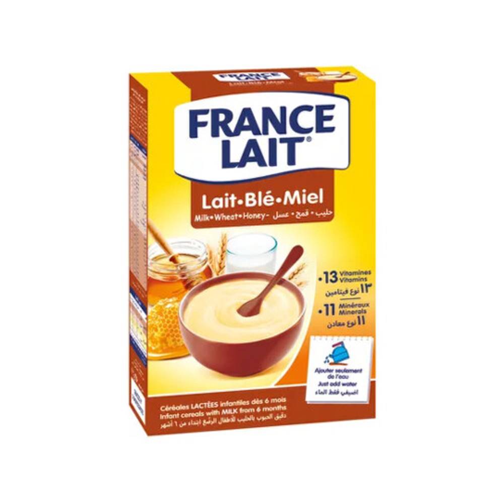 France Lait FRANCE LAIT Pšeničná kaša mliečna s medom od 6. mesiaca 250 g