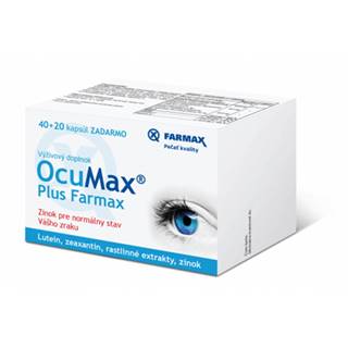 Farmax OcuMax Plus 40 + 20 cps ZDARMA