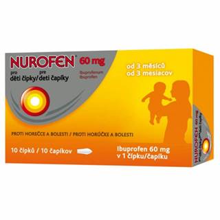 Nurofen pre deti čapíky 60 mg 10 čapíkov