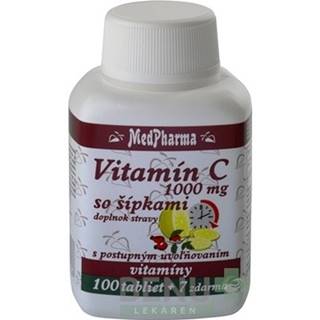 MEDPHARMA Vitamín C 1000 mg so šípkami 100 + 7 tabliet ZADARMO