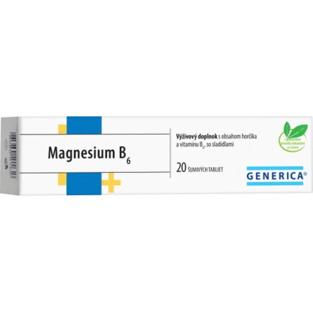 Generica GENERICA Magnesium B6 20 šumivých tabliet