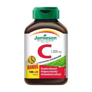 JAMIESON Vitamín C 1000 mg tablety s postupným uvoľňovaním 100+20 kusov ZADARMO