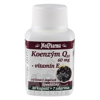 MEDPHARMA Koenzým Q10 60 mg + vitamín E 30 + 7 kapsúl ZADARMO