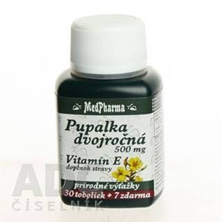 MEDPHARMA Pupalka dvojročná 500 mg s vitamínom E 30 tabliet +7 tabliet ZADARMO