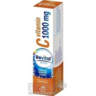 REVITAL Vitamín C 1000 mg pomaranč 20 šumivých tabliet
