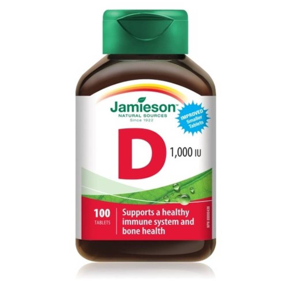 Jamieson JAMIESON Vitamín D3 1000 IU 100 tabliet