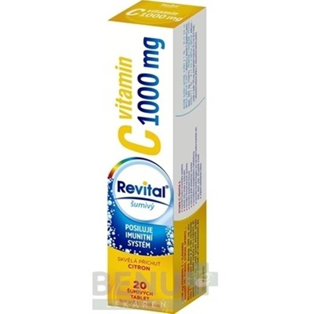 Revital REVITAL Vitamín C 1000 mg citrón 20 šumivých tabliet