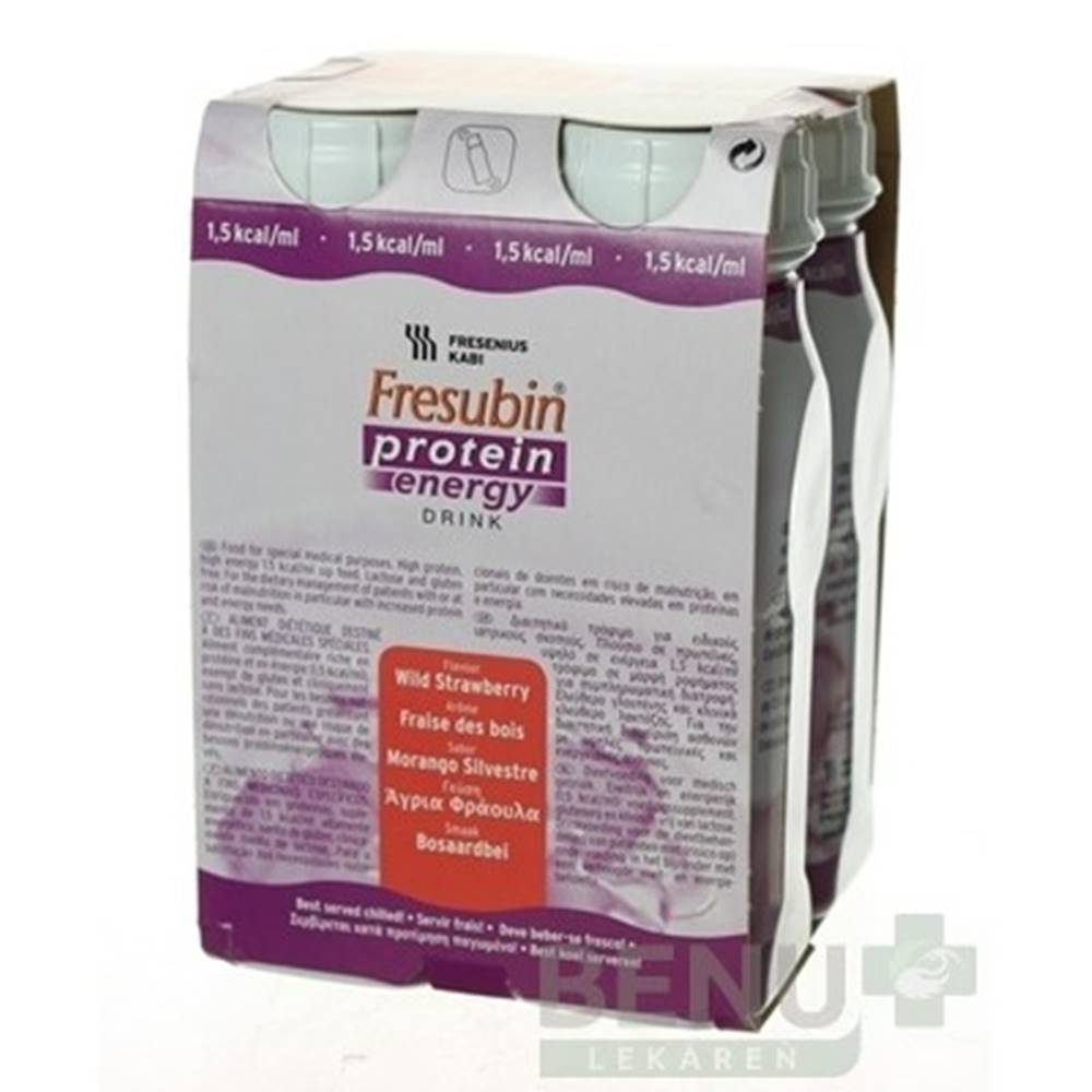 Fresubin FRESUBIN Protein energy drink, príchuť lesná jahoda 4 x 200 ml