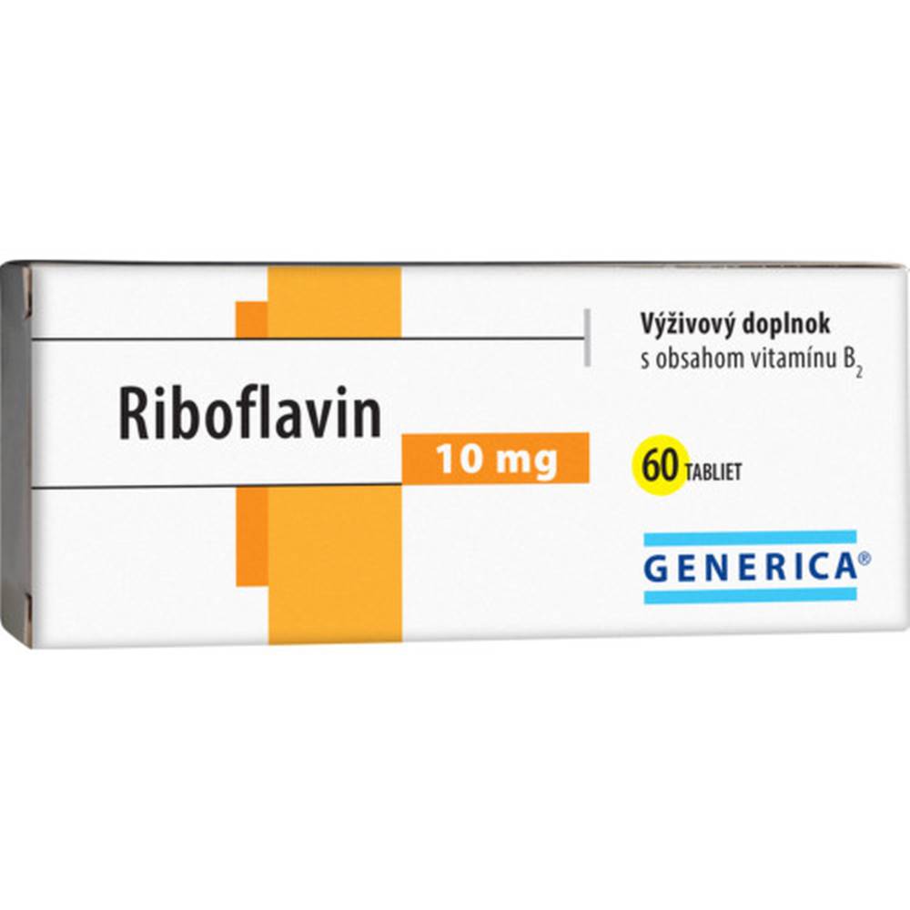 Generica GENERICA Riboflavin 10 mg 60 tabliet