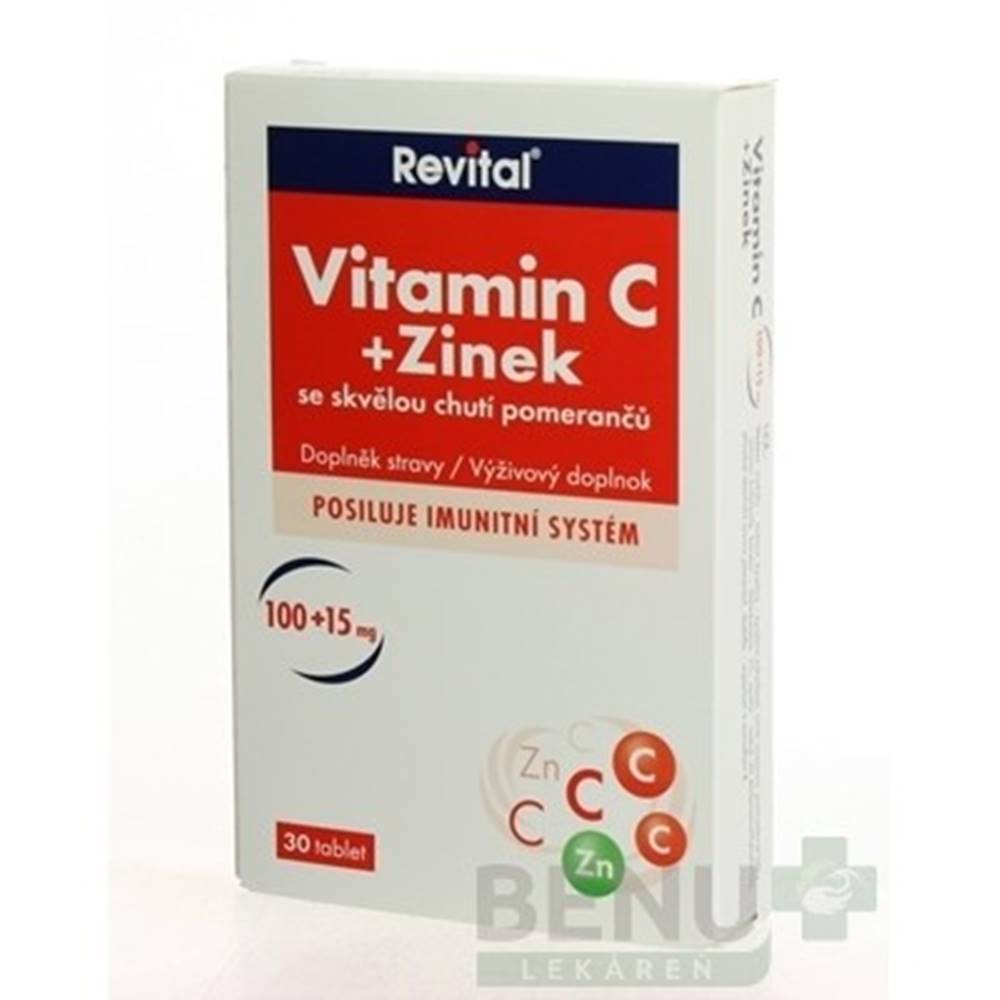Revital REVITAL Vitamín C + zinok 30 tabliet