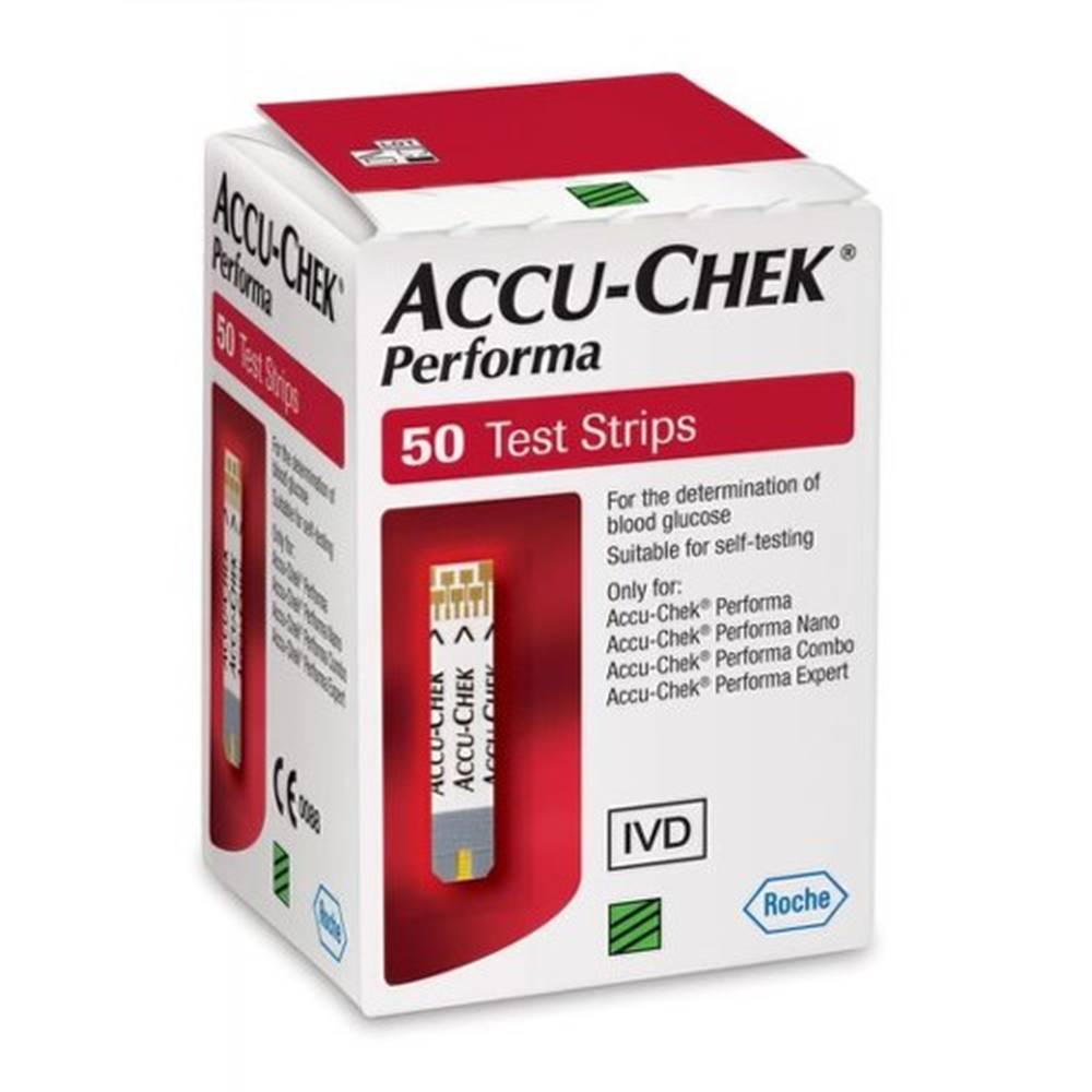 Accu-chek ACCU-CHEK Performa testovacie prúžky 50 kusov