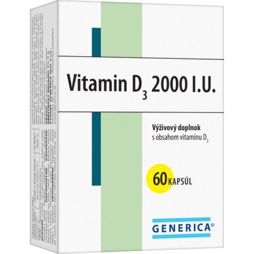 Generica GENERICA Vitamín D3 2000 I.U. 60 kapsúl