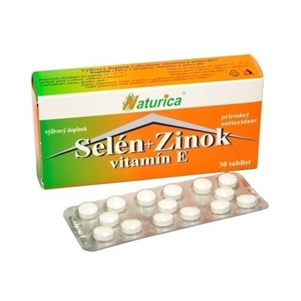 Naturica NATURICA Selén + zinok, vitamín E 30 tabliet