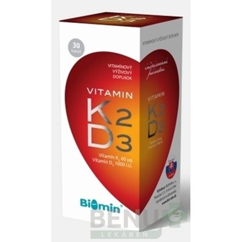 Biomin BIOMIN Vitamín K2 + D3 protect 30 kapsúl