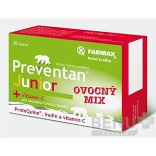 FARMAX Preventan junior + vitamín C 30 tabliet