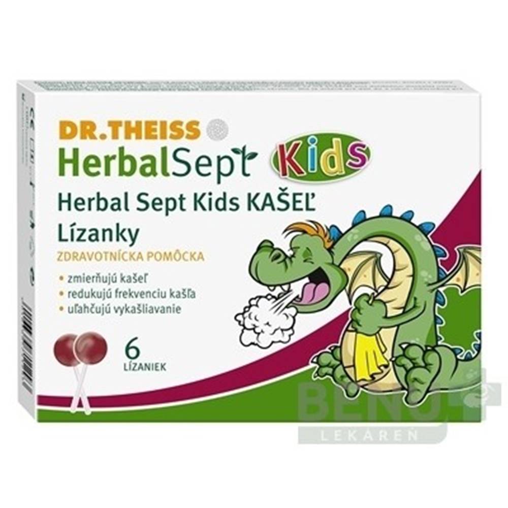 Dr. Theiss DR. THEISS HerbalSept kids kašeľ 6 kusov