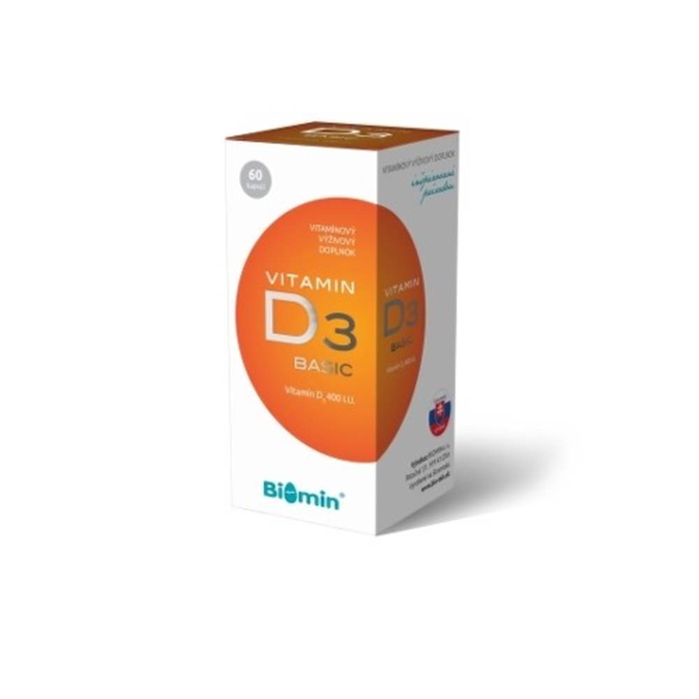 Biomin BIOMIN Vitamín D3 400 I.U. 60 kapsúl
