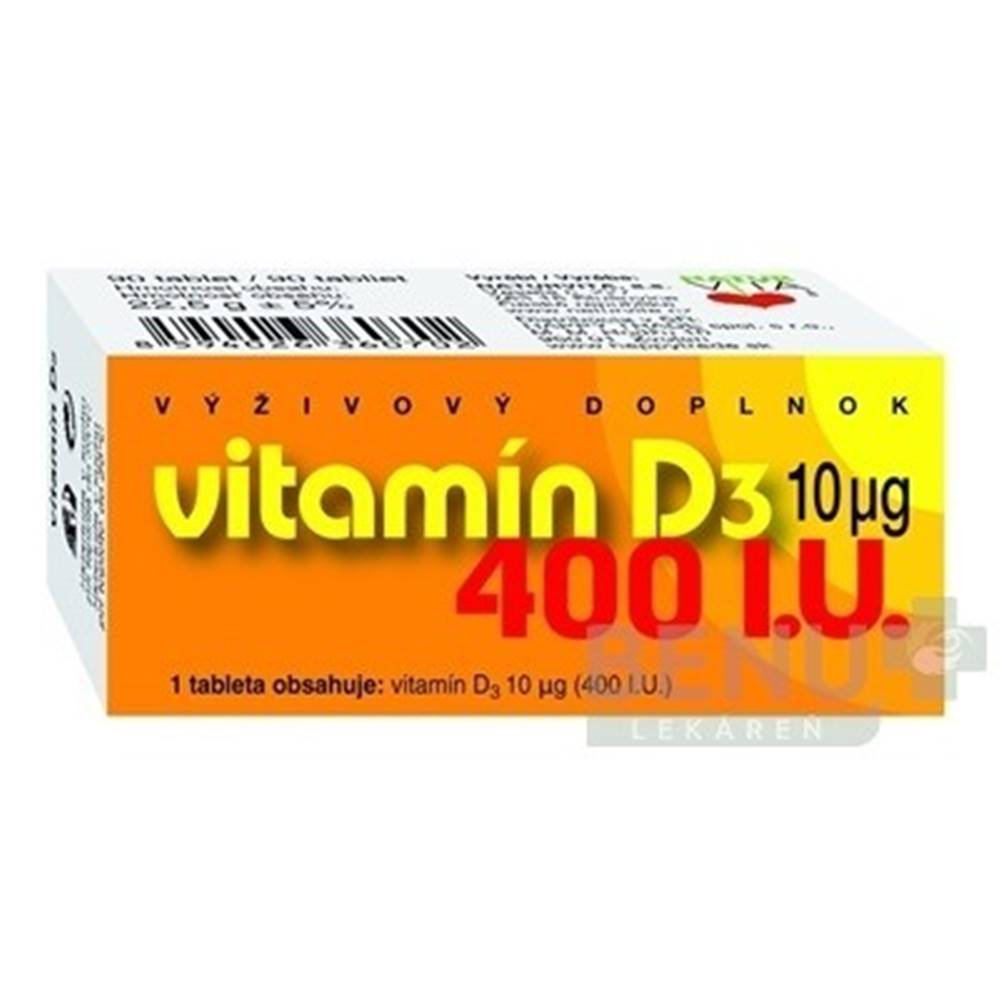 Naturvita NATURVITA Vitamín D3 10 (400 I.U.) 90 tabliet