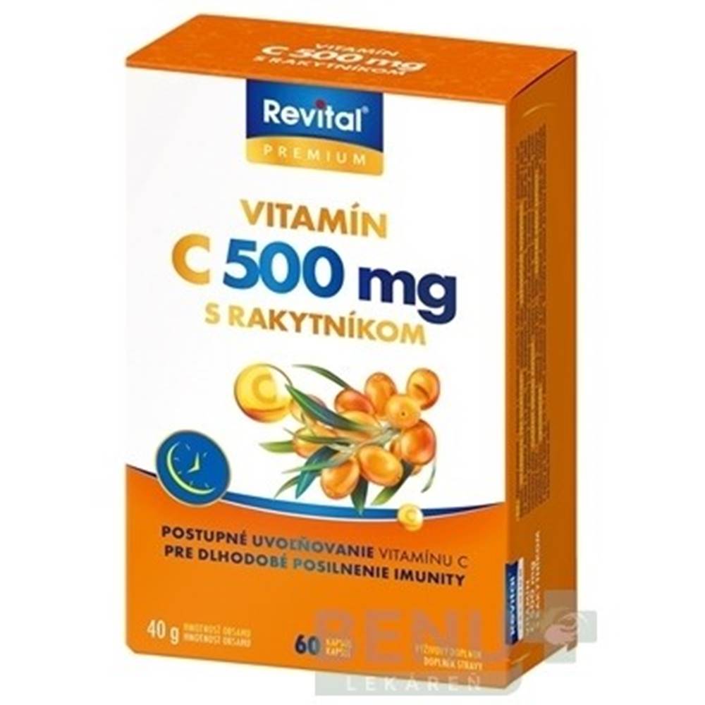 Vitar s.r.o., Zlin REVITAL Premium vitamín C 500 mg s rakytníkom 60 kapsúl